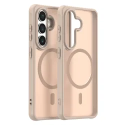 Custodia MagSafe per Samsung Galaxy S26 S942, Techsuit, HaloFrost II, Dorata