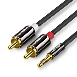 Cavo Audio 3.5mm - 2 x RCA UGREEN AV116, 1m, Nero