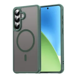 Custodia MagSafe per Samsung Galaxy S26 Plus S947, Techsuit, HaloFrost II, Verde