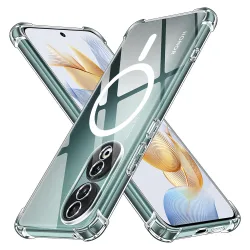 Custodia MagSafe per Apple iPhone 17, Techsuit, Antiurto, Trasparente