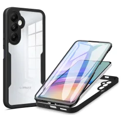 Custodia per Samsung Galaxy A25 A256, Techsuit, ColorVerse 360, Nera