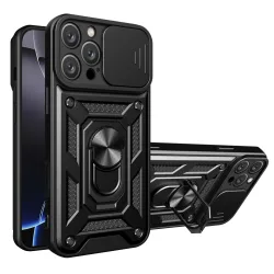 Custodia per Apple iPhone 16 Pro Max, Techsuit, CamShield, Nera