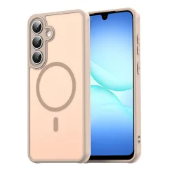 Custodia MagSafe per Samsung Galaxy A17 5G, Techsuit, HaloFrost II, Dorata
