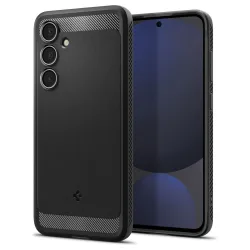 Custodia per Samsung Galaxy S24 FE S721, Spigen, Rugged Armor, Nera ACS08578