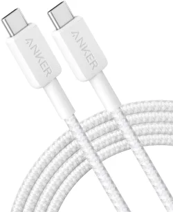 Cavo Dati e Ricarica USB-C - USB-C Anker 322, 60W, 0.9m, Bianco A81F5G21
