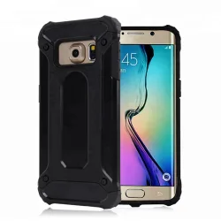 Custodia per Samsung Galaxy S6 G920, Techsuit, Hybrid Armor, Nera