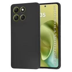Custodia per Motorola Moto G86, Techsuit, SoftFlex, Nera