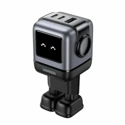 Caricabatterie da Rete UGREEN CD361 Uno, 65W, 3.25A, 1 x USB-A - 2 x USB-C, Nero