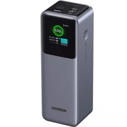 Batteria Esterna UGREEN PB722, 25000mAh, 200W, QC + PD, 1 x USB-A - 2 x USB-C, Grigio