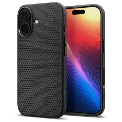 Custodia per Apple iPhone 17, Spigen, Liquid Air, Nero Opaco ACS10369