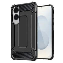 Custodia per Samsung Galaxy S25 Edge S937, Techsuit, Hybrid Armor, Nera