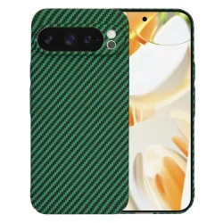 Custodia per Google Pixel 9 Pro, Techsuit, Carbonite FiberShell, Verde