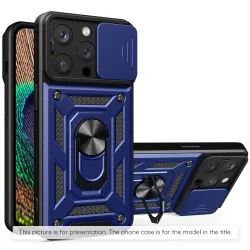 Custodia per Motorola Moto G15 / G15 Power, Techsuit, CamShield, Blu