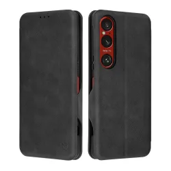 Custodia per Sony Xperia 1 VI, Techsuit, Safe Wallet Plus, Nera