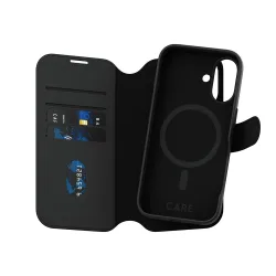 Custodia MagSafe per Apple iPhone 16, PanzerGlass, Care Feature Tango Two-in-One, Nera