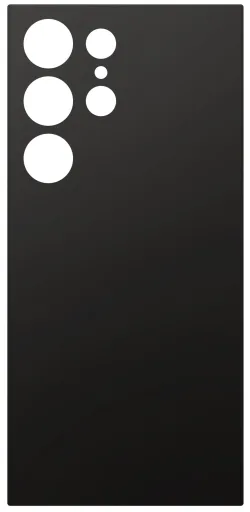Copertura Batteria compatibile con Samsung Galaxy S24 Ultra S928, Nero