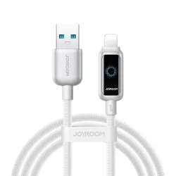 Cavo Dati e Ricarica USB-A - Lightning Joyroom S-A55 StarFlight Display, 18W, 1.2m, Bianco