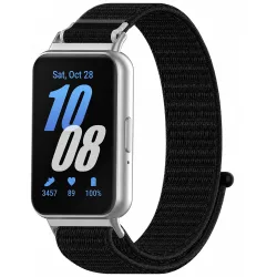 Cinturino Techsuit W087 per Samsung Galaxy Fit3 R39M, Nero
