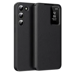 Custodia per Samsung Galaxy S23+ S916, Techsuit, SmartView, Nera