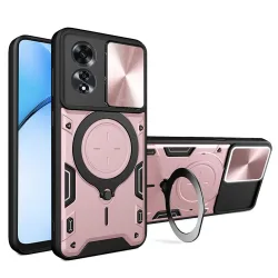 Custodia per Oppo A60, Techsuit, CamGuard Pro, Rosa Oro