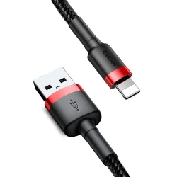Cavo Dati e Ricarica USB-A - Lightning Baseus Cafule, 18W, 0.5m, Rosso CALKLF-A19