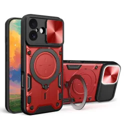 Custodia per Apple iPhone 17, Techsuit, CamGuard Pro, Rossa