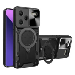 Custodia per Xiaomi Redmi Note 13 Pro+, Techsuit, CamGuard Pro, Nera