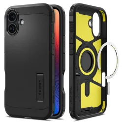 Custodia MagSafe per Apple iPhone 16 Plus, Spigen, Tough Armor, Nera ACS08085