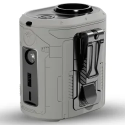 Ventilatore Portatile Techsuit Z14 con batteria esterna 5000mAh, Grigio