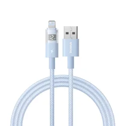 Cavo Dati e Ricarica USB-A - Lightning Baseus Display 2, 12W, 1m, Blu P10382700311-00