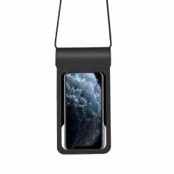 Custodia Universale Waterproof per Telefono max. 6.8 pollici, Techsuit, TWC1, Nera