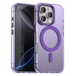 Custodia MagSafe per Apple iPhone 16 Pro, Techsuit, CandyCase, Viola