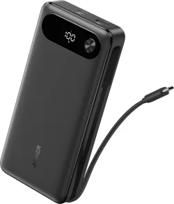 Batteria Esterna Anker PowerCore, 20000mAh, 87W, QC + PD, 1 x USB-A - 2 x USB-C, Nera A1383H11
