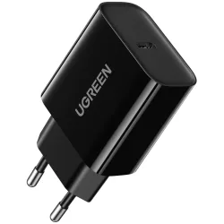 Caricatore da rete UGREEN CD137, 20W, 3A, 1 x USB-C, Nero