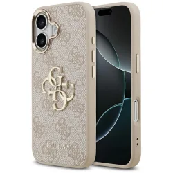 Custodia per Apple iPhone 17, Guess, Big 4G Logo Classic, Rosa Dorato