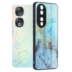 Custodia per Honor 90, Techsuit, Glaze, Blu