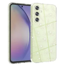Custodia per Samsung Galaxy A54 A546, Techsuit, SparkleSkin, Trasparente