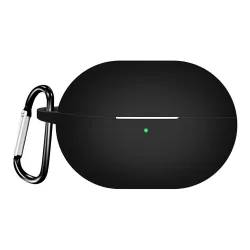 Custodia Techsuit Silicone per Huawei FreeBuds Pro 4, Nera