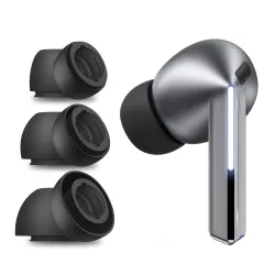 Tappi Techsuit ET3 per Samsung Galaxy Buds3 Pro, Taglia S / M / L, Neri
