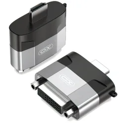 Adattatore Video XO Design GB013, HDMI - DVI, 1080P, Grigio