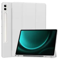 Custodia per Samsung Galaxy Tab S10+ / Tab S9 FE+ / Tab S9+, Techsuit, Flex Trifold, Grigio