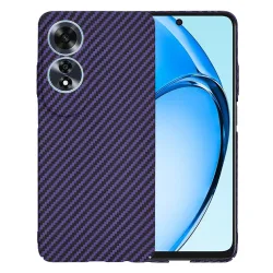 Custodia per Oppo A60, Techsuit, Carbonite FiberShell, Viola