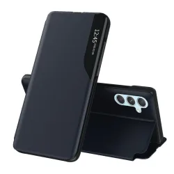 Custodia per Samsung Galaxy A34 A346, Techsuit, eFold, Blu Scuro