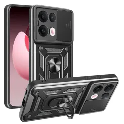 Custodia per Oppo Reno13 Pro, Techsuit, CamShield, Nera