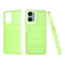 Custodia per Motorola Moto G24 Power, Techsuit, Wave Shield, Verde