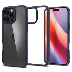Custodia per Apple iPhone 16 Pro Max, Spigen, Ultra Hybrid, Blu Navy ACS07997