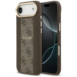 Custodia MagSafe per Apple iPhone 17 Air, Guess, 4G Stripe, Marrone
