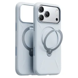 Custodia MagSafe per Apple iPhone 17 Pro Max, Torras, QPRO Silicone, Blu Chiaro