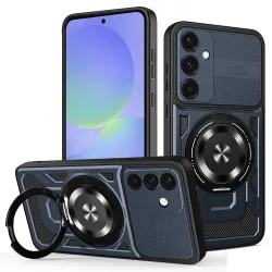 Custodia per Samsung Galaxy A56 A566 / A36 A366, Techsuit, RuggedCam, Blu
