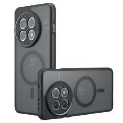 Custodia MagSafe per OnePlus 13, Techsuit, PureFrost, Nero Satinato